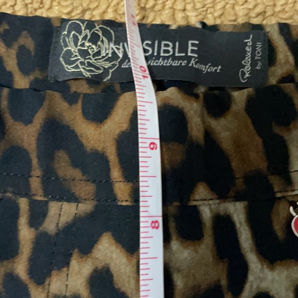 Toni (Gardeur) Animal Print Ponte Pant With Velvet Piping 34 - Picture 4 of 9